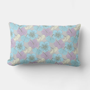 “Pastel Floral Lumbar Pillow" Lumbar Cushion