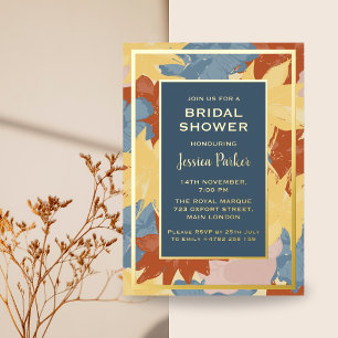 Pastel Floral Luxury Golden Bridal Shower