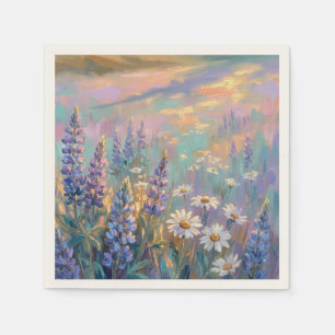 Pastel Floral Napkins for Birthday orWedding Party