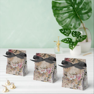 Pastel Floral Needlepoint Photography Favour Box