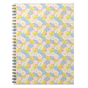 Pastel floral notebook
