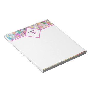 Pastel floral notepad