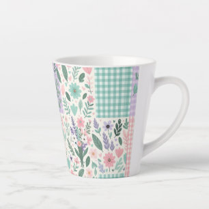 Pastel Floral Patchwork Mug