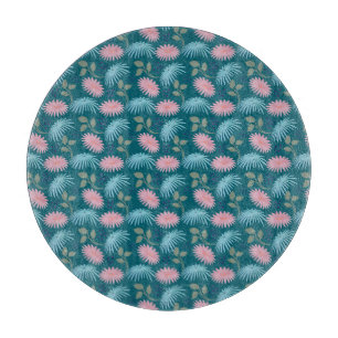Pastel Floral Pattern Cutting Board