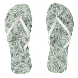 Pastel floral pattern design jandals