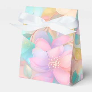 Pastel floral pattern favour box