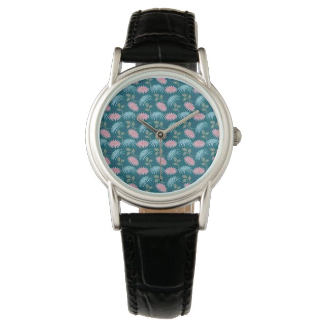 Pastel Floral Pattern  Watch (Front)