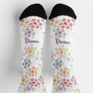 Pastel Floral Patterned Socks