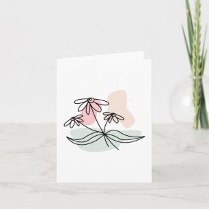 Pastel Floral Pencil Drawing Invitation