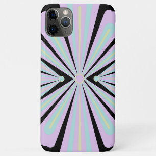 Pastel Floral Shapes on Black Background Case-Mate iPhone Case