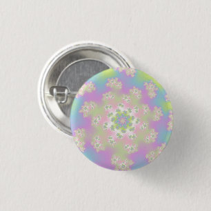 Pastel Floral Sprinkles 3 Cm Round Badge