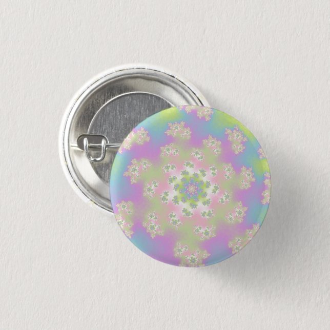 Pastel Floral Sprinkles 3 Cm Round Badge (Front & Back)