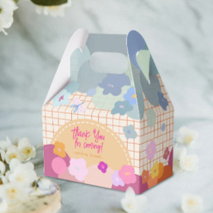 Pastel Floral Thank You For Coming Party Favour Bo Box