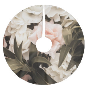 Pastel Floral Vintage: Timeless Elegance Brushed Polyester Tree Skirt