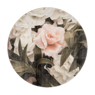 Pastel Floral Vintage: Timeless Elegance Cutting Board