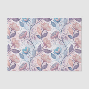 Pastel Floral Watercolor Abstract Painting Pattern Tissue Paper