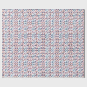 Pastel Floral Watercolor Abstract Painting Pattern Wrapping Paper