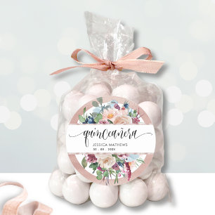 Pastel Floral with Rose Gold Envelope Seal / Favou