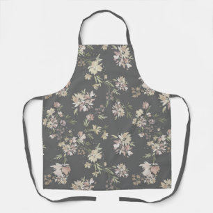 Pastel Florals All-Over Print Apron