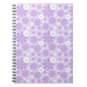 Pastel Florals Pattern LAVENDER Notebook