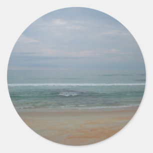 Pastel Florida Beach Classic Round Sticker