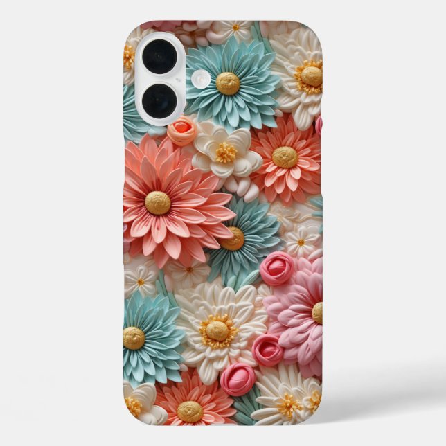 Pastel Flower Design Phone Case (Back)