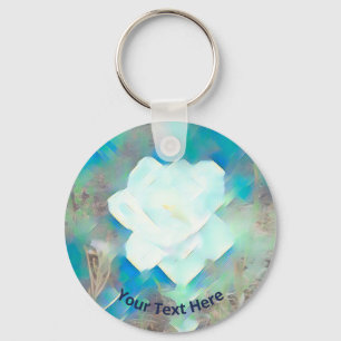 Pastel Flower Key Ring
