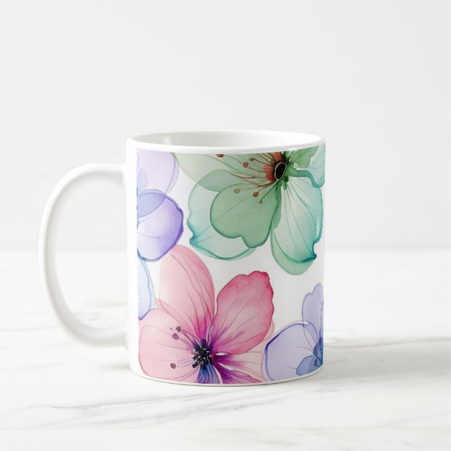 Pastel Flower Mug  (Left)
