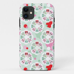 pastel flower owl background pattern Case-Mate iPhone case