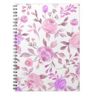 Pastel Flower Pattern Notebook