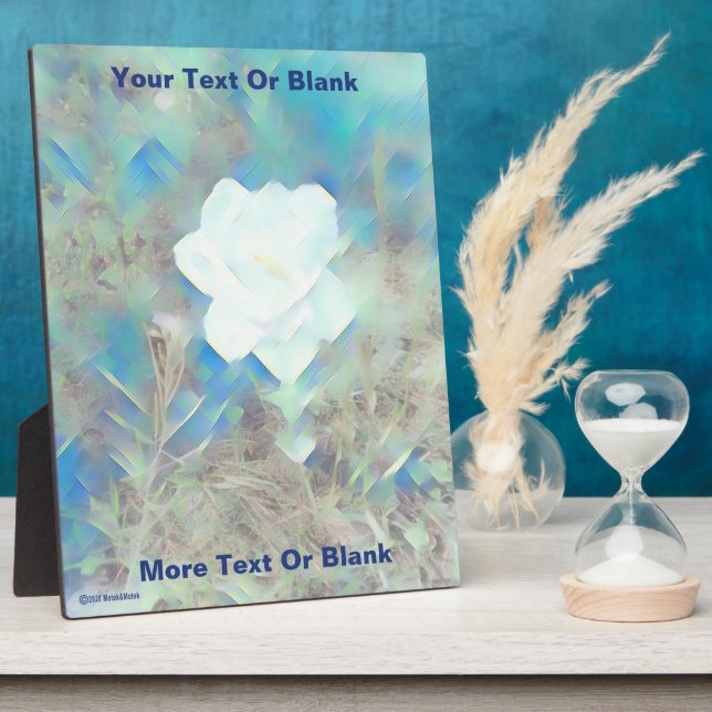 Pastel Flower Plaque (Side)