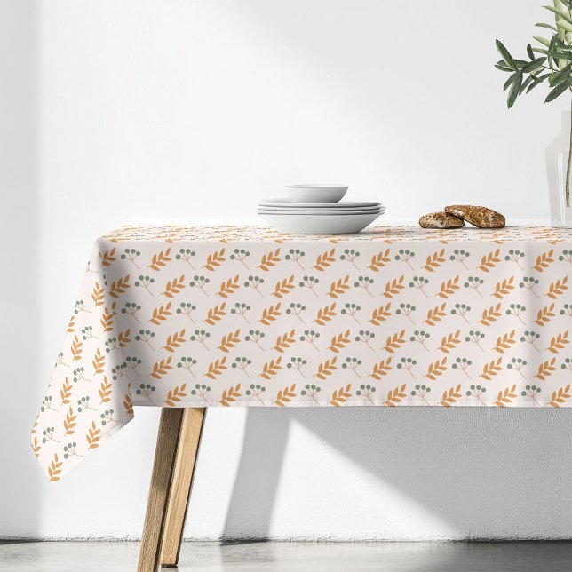 Pastel Flower Tablecloth 70s Brown Boho Accent (Pastel Flower Tablecloth 70s Brown Boho Accent)