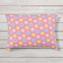 Pastel Flowers Accent Pillow
