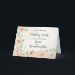 Pastel Flowers Great Granddaughter Birthday Card<br><div class="desc">Pretty and thoughtful greeting card for your great granddaughter's birthday with delicate spring pastel watercolor flowers.</div>