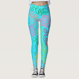 Pastel Flowers Leggings