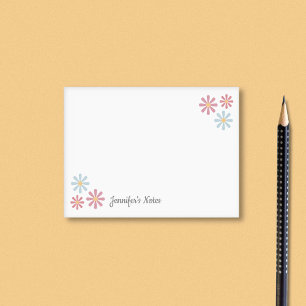 Pastel Flowers Post-it Notes