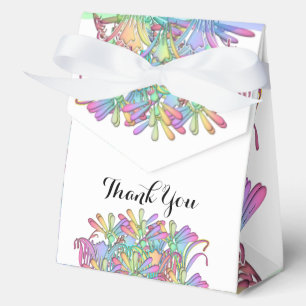 Pastel Flowers Thank You    Favour Box