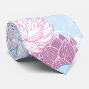 Pastel Flowers Tie