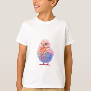 Pastel Fluffy Rainbow Chick Kids T-Shirt