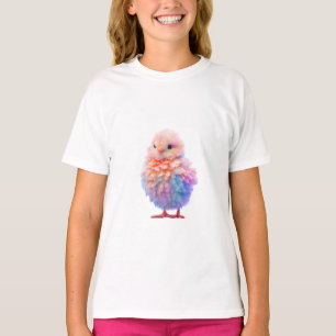 Pastel Fluffy Rainbow Chick Kids T-Shirt