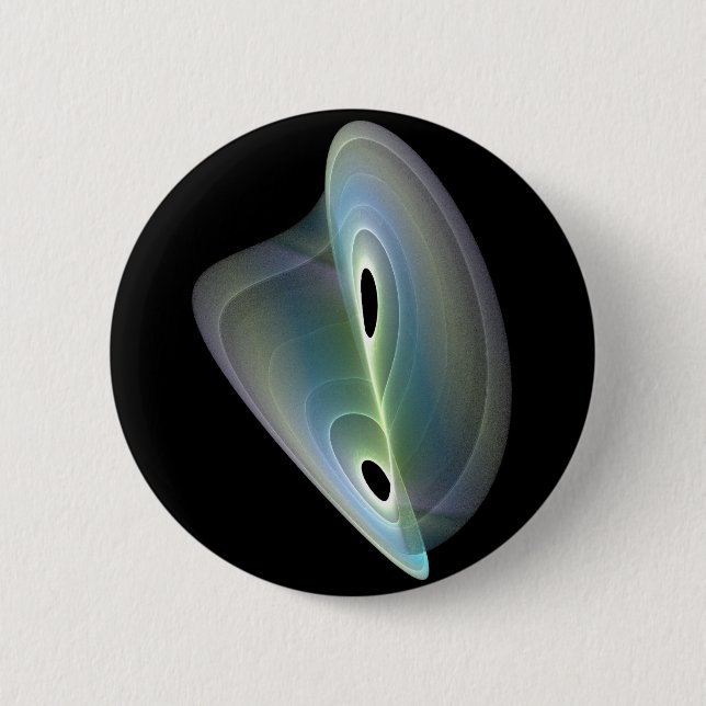 pastel  fractal 6 cm round badge (Front)