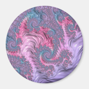 Pastel Fractal Magnet
