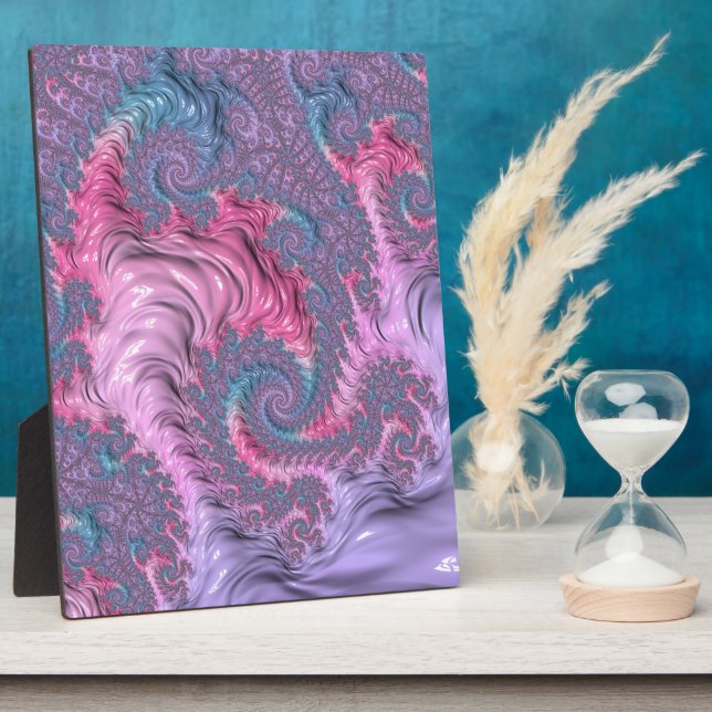Pastel Fractal Plaque (Side)