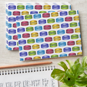 Pastel French Macaron Cookie Pastry Bridal Shower Envelope