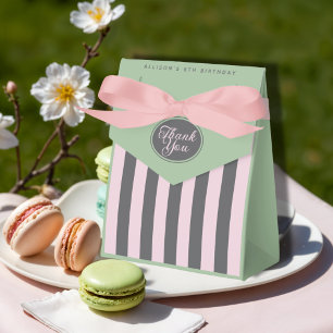 Pastel French Paris theme Girls Birthday Favour Bo Box