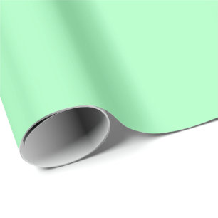 Pastel Frosted Mint Solid Colour Classic Elegan Wrapping Paper