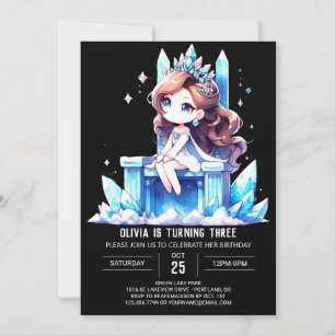 Pastel Fun Princess Birthday  Invitation