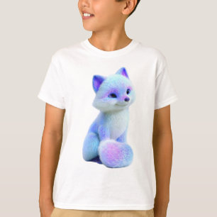 Pastel Galaxy Arctic Fox Kids T-Shirt