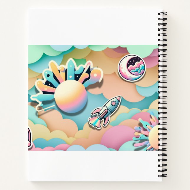 Pastel Galaxy Notebook (Back)