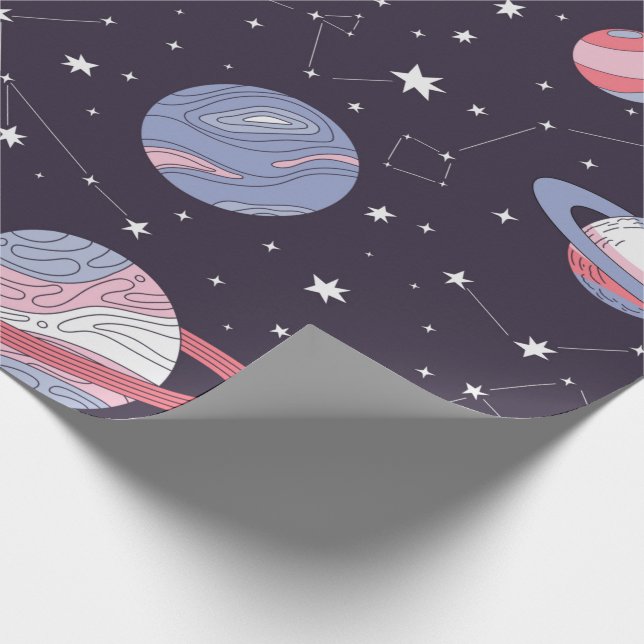 Pastel Galaxy Wrapping Paper (Corner)